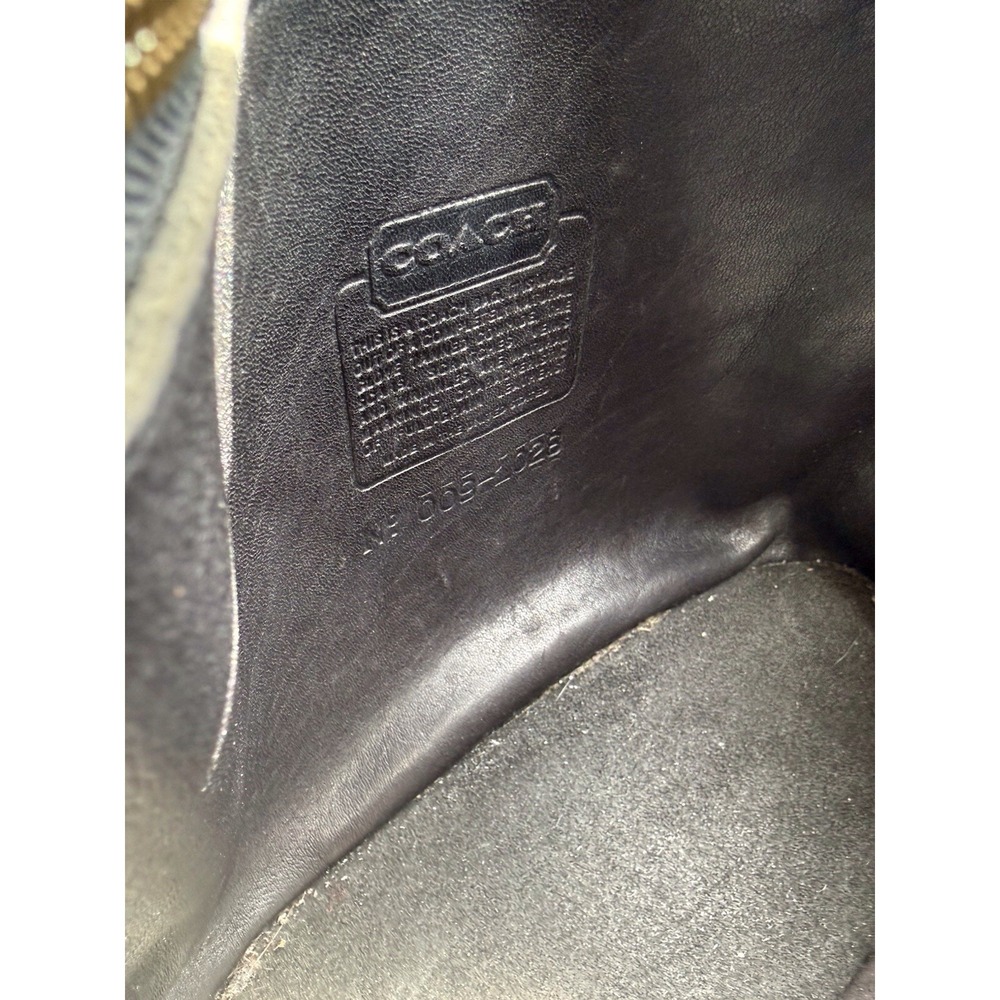 Coach Vintage Nottingham British Binocular Crossbody Bag Black Leather USA - Picture 13 of 16